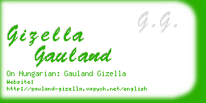 gizella gauland business card